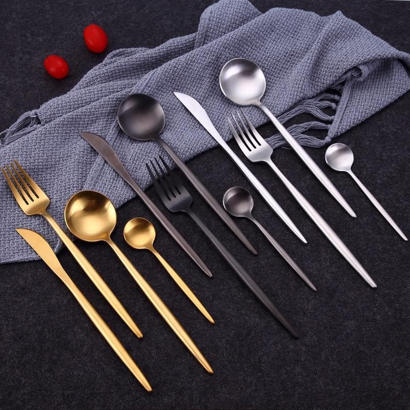 Modern Minimalist Stainless Steel Flatware 