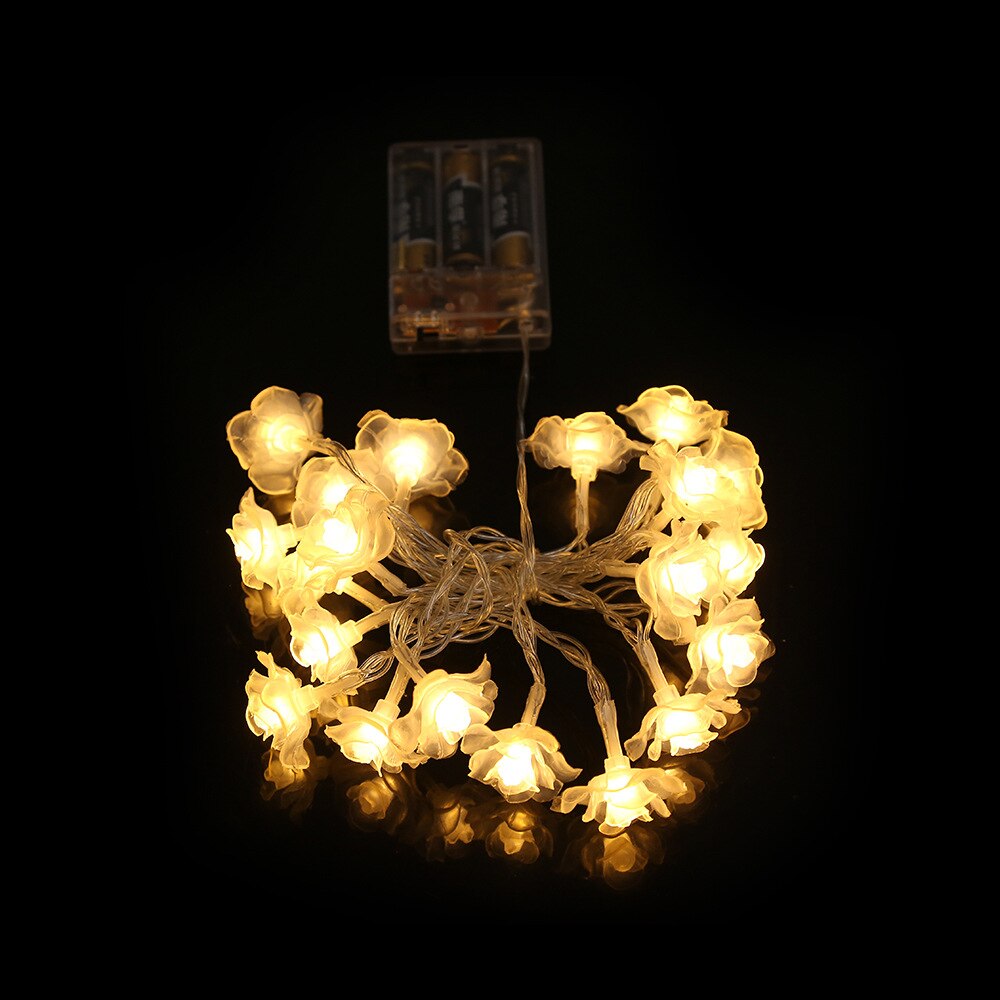 Deluxe Rose Flower LED String Lights