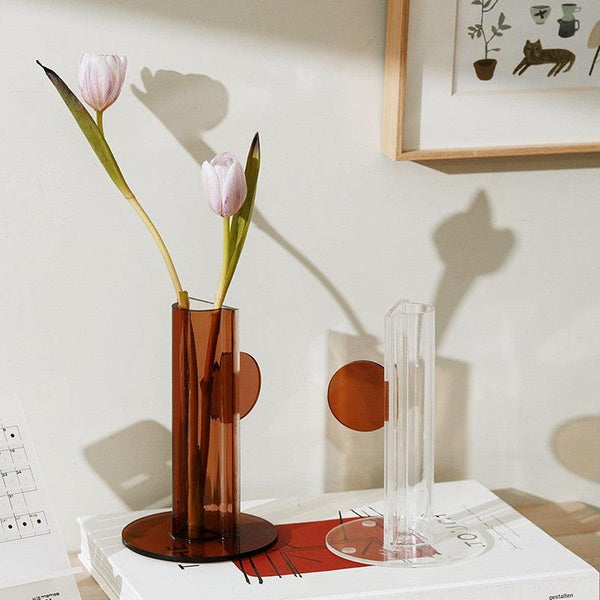 Acrylic Transparent Horizontal Flower Vase 