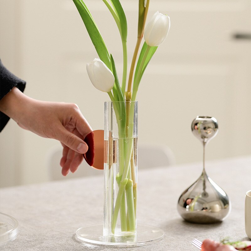 Acrylic Transparent Horizontal Flower Vase 