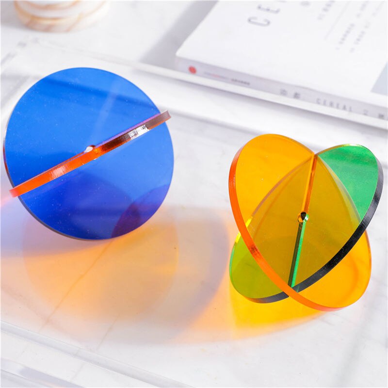 Acrylic Glass Round Rich Colored Tint Non Slip Coaster