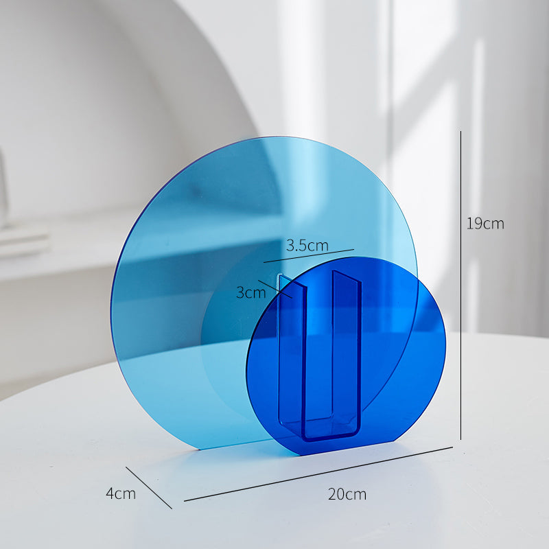 High Shine Translucent Acrylic Vases & Desktop Organizer