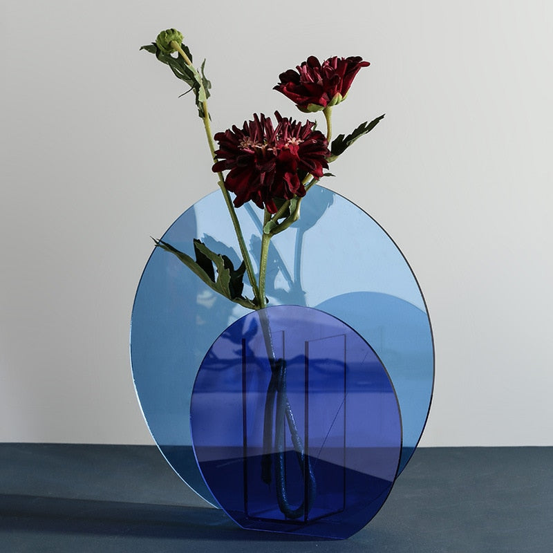 abstract Acrylic Translucent colors vase