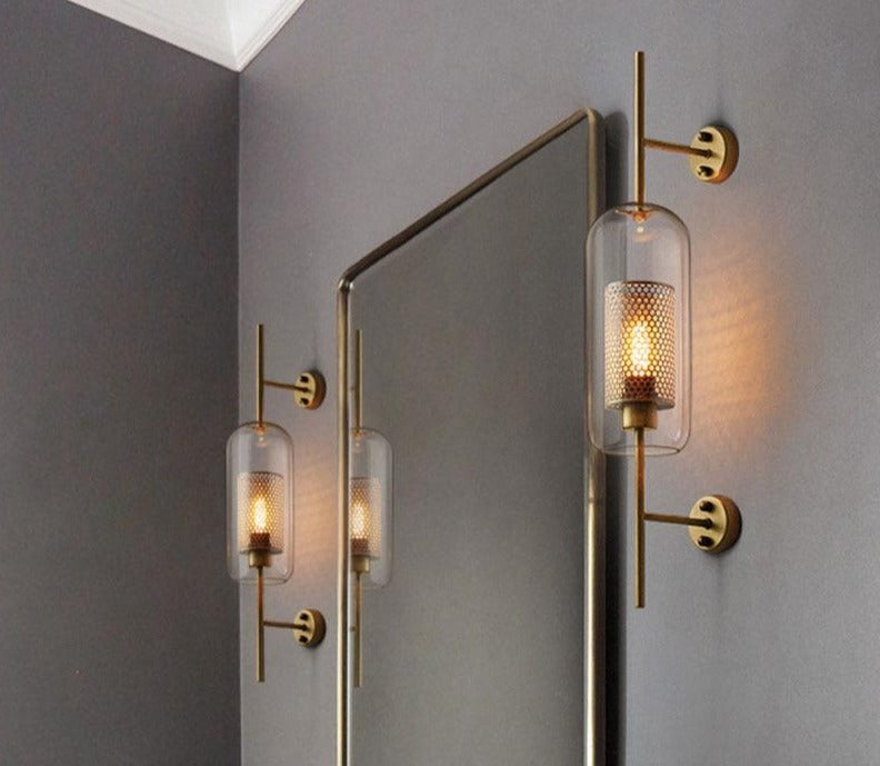 Oblique Golden Wall Lamp