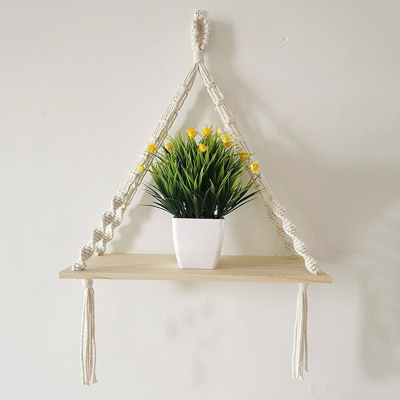 Hortensia Macrame Hanging Shelf