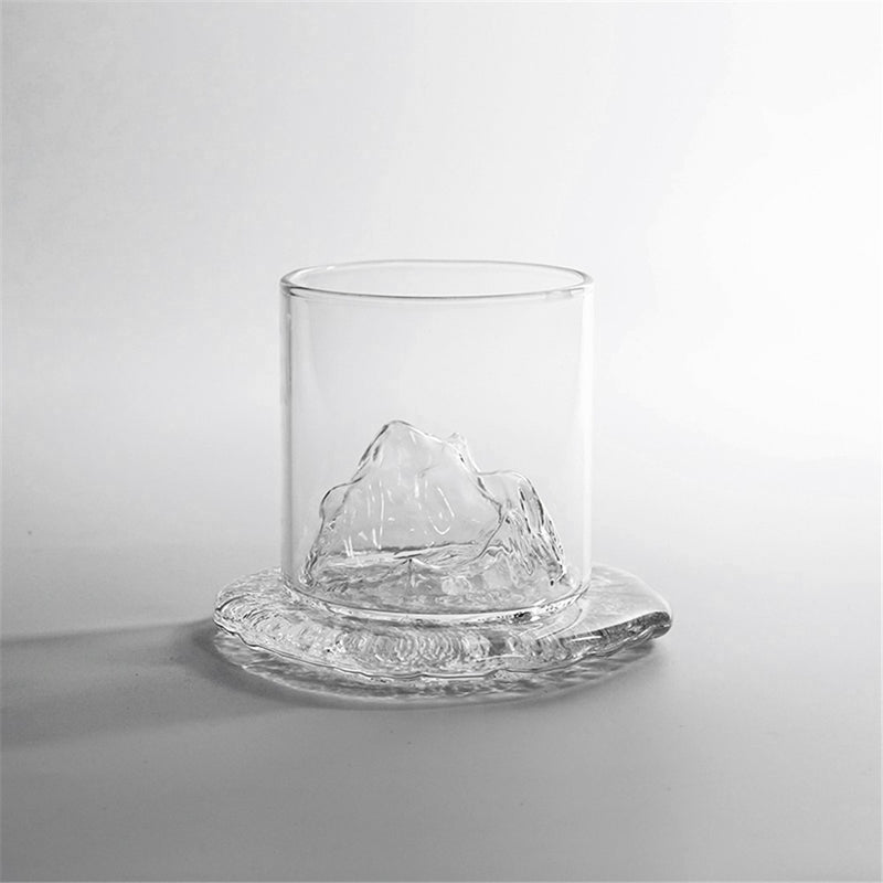 Round Semi-Transparent Melting Ice Design Coaster