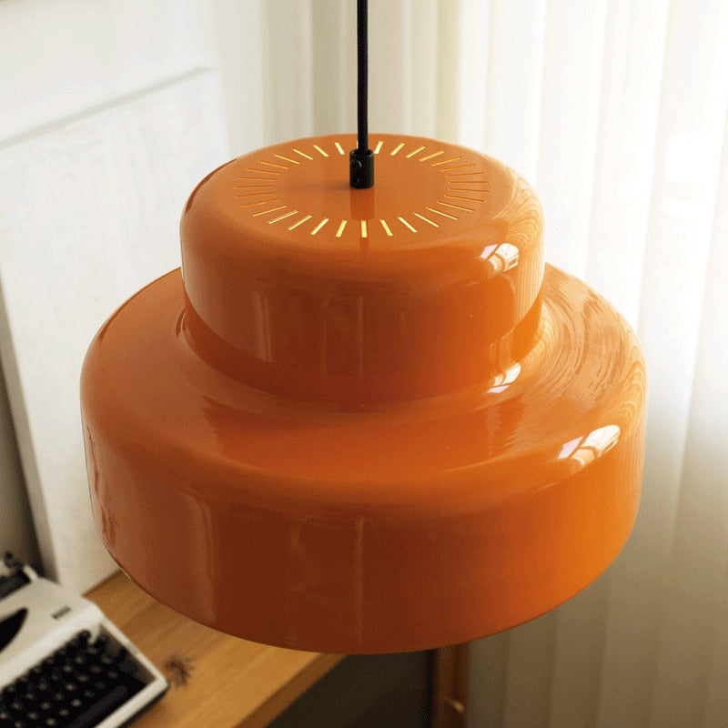 Vintage Orange LED Ceiling Lamp 