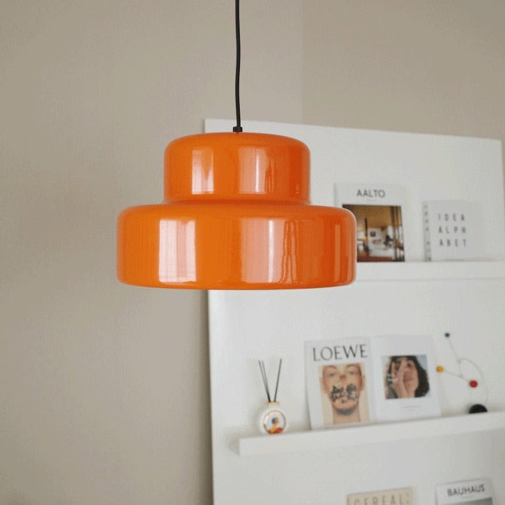 Vintage Orange LED Ceiling Lamp 