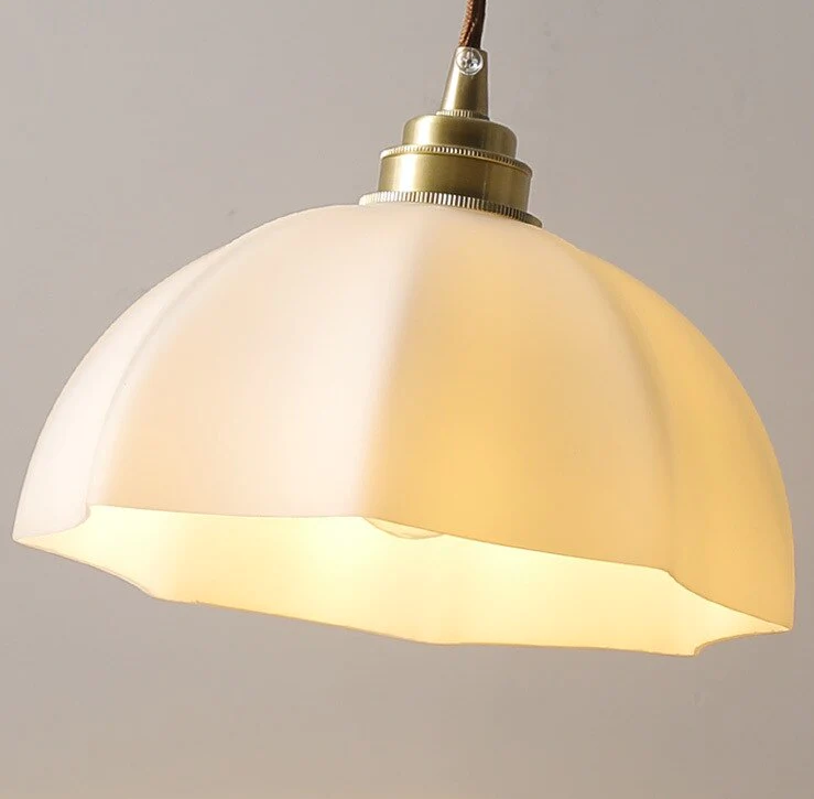 Pendat Lamp White Copper Hanging Lamp for Home and Kitchen Decoration and