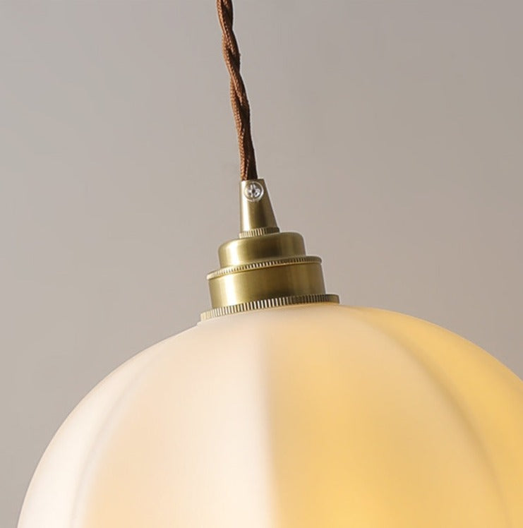 Klimt Glass and Brass Pendant Light