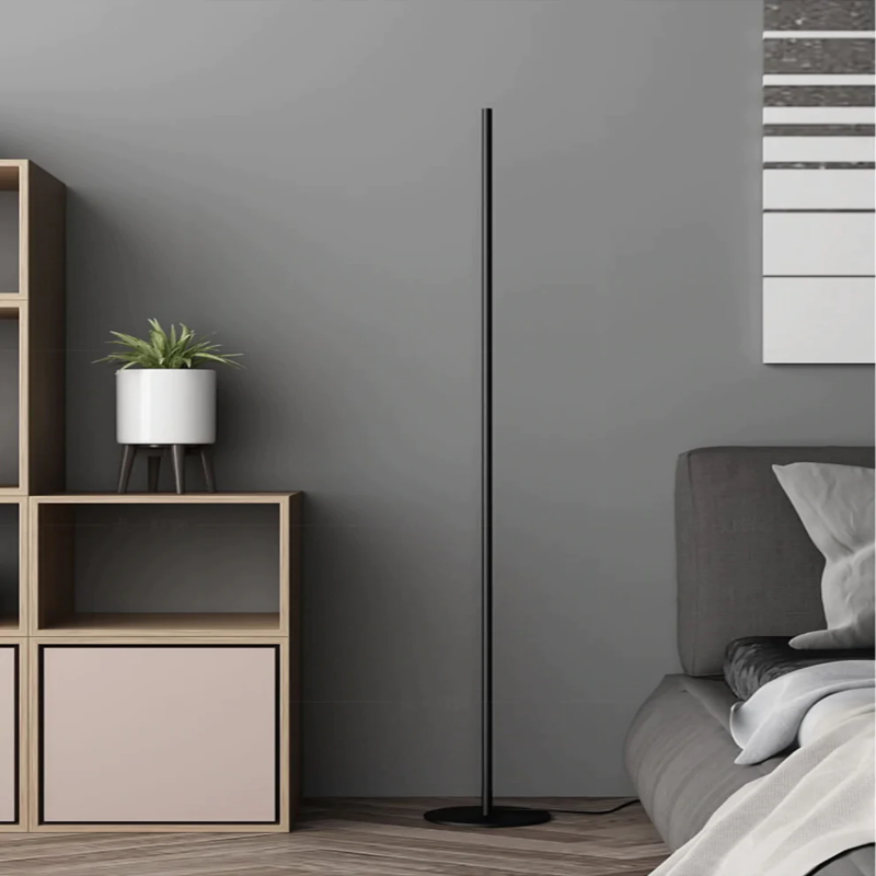 linear aluminum LED floor lamp