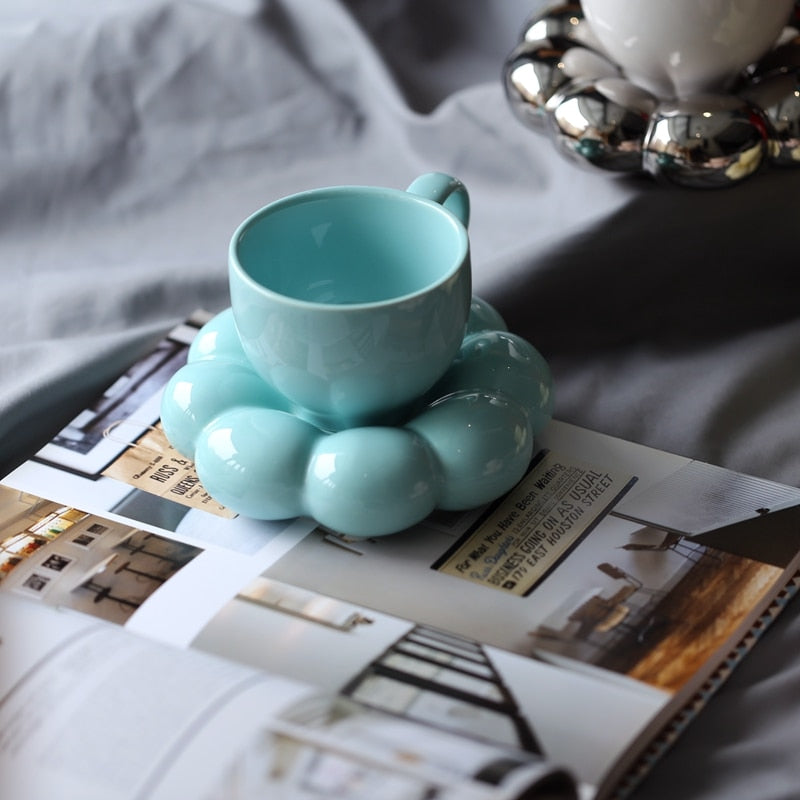 Glaze Ceramic Cup & Saucer Set