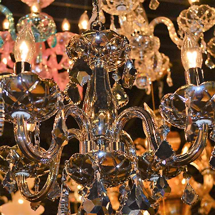 Lumiere Chrome and Crystal Chandelier Light