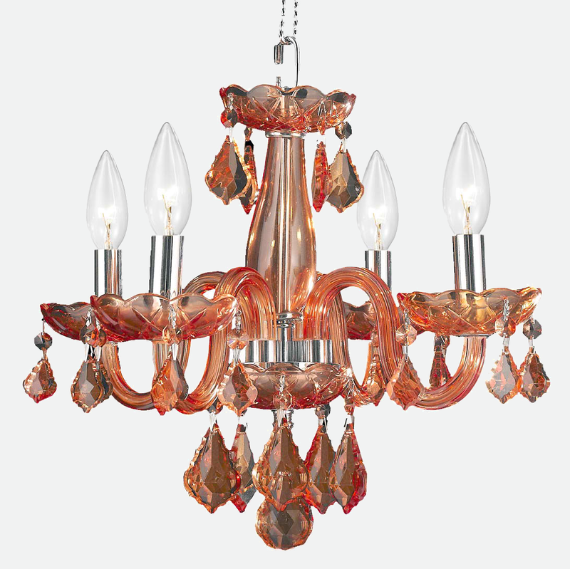 Lumiere Chrome and Crystal Chandelier Light