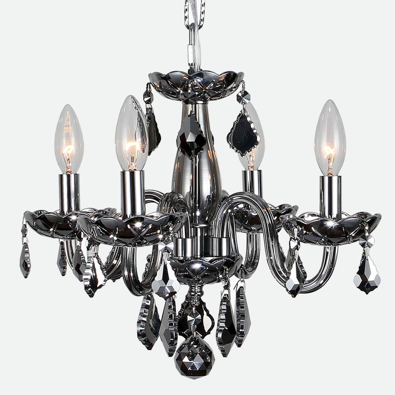 Lumiere Chrome and Crystal Chandelier Light