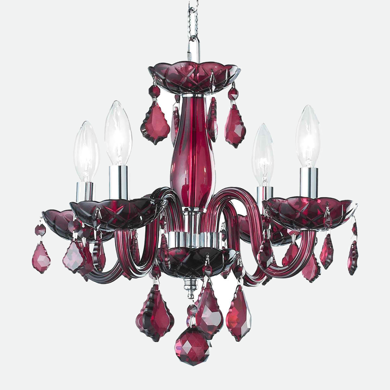 Lumiere Chrome and Crystal Chandelier Light