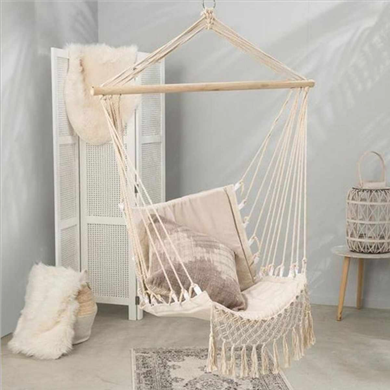 Home Decoration Hammock Chair Garden Swing Tassel Patio Decoration