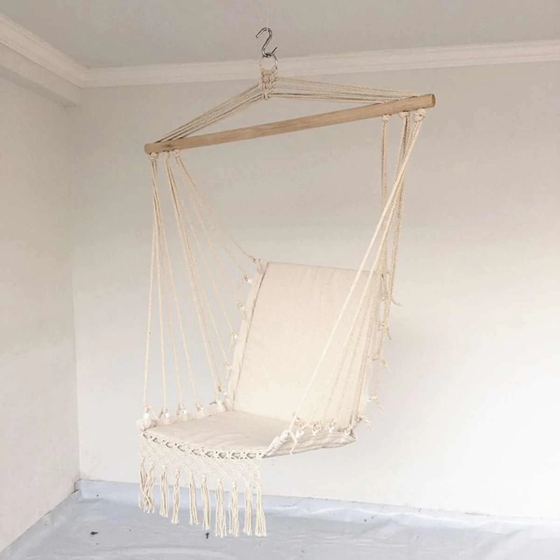 Home Decoration Hammock Chair Garden Swing Tassel Patio Decoration