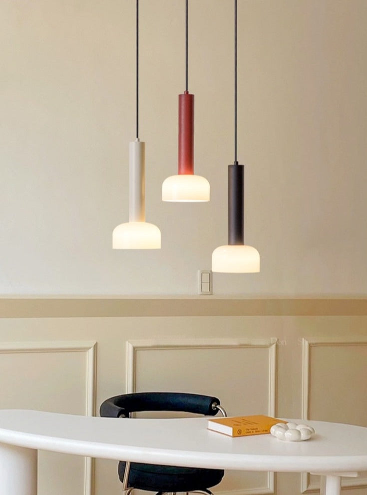 Minimalist Glass Colorful Pendants Modern Home Lighting 