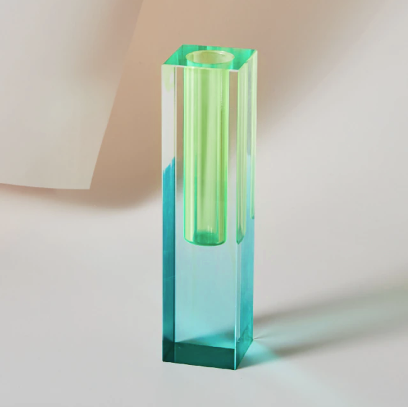 Modern Prism Acrylic Vase & Desktop Organizer