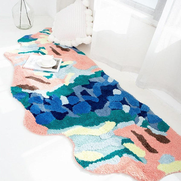 Polyester Handmade Floor Mat