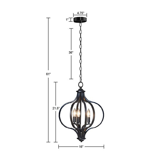 Nava Candles Lantern Chandelier