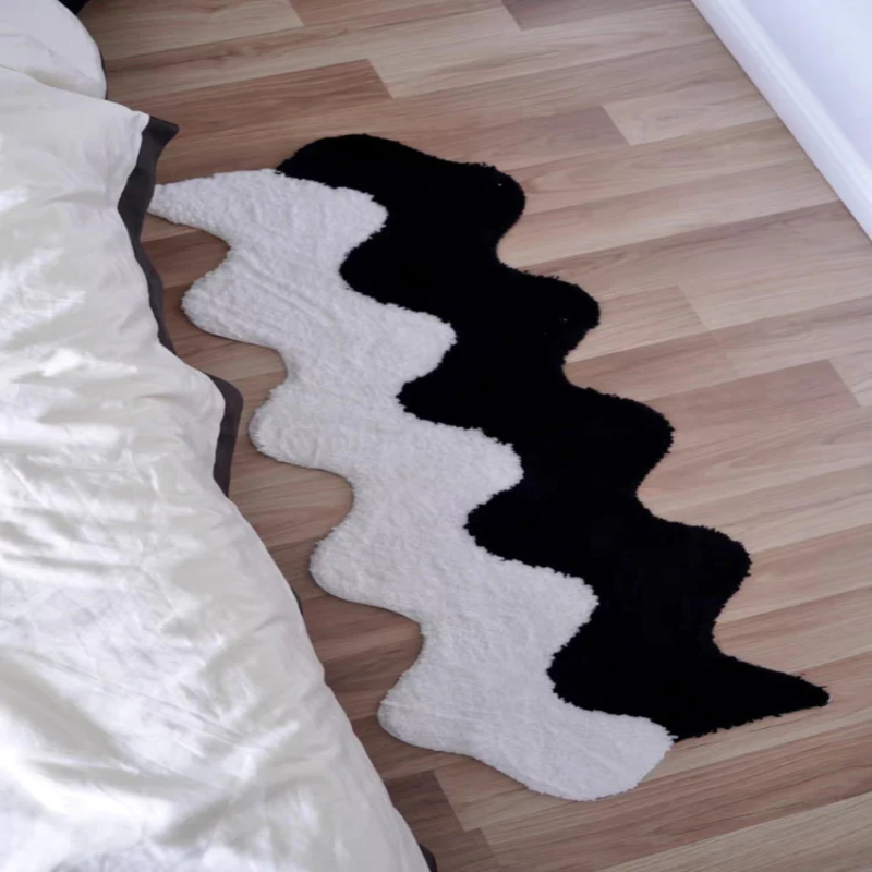 Curly Shaped Fleece Anti- Slip Floor Mat