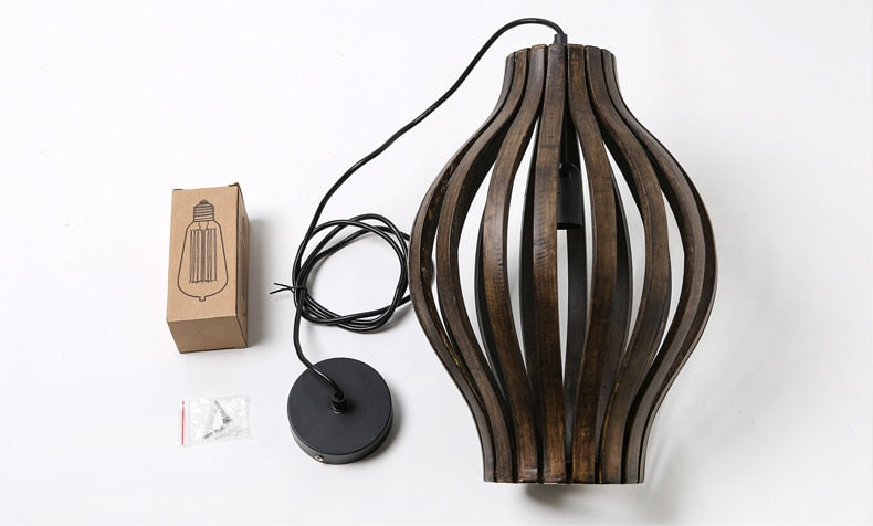 Wooden LED Pendant Lamp