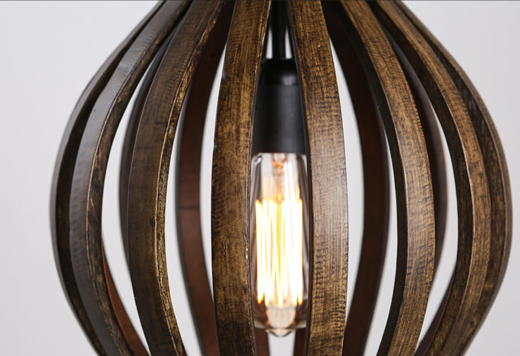 Wooden LED Pendant Lamp