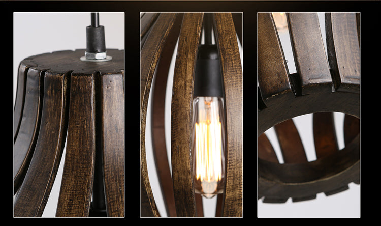 Wooden LED Pendant Lamp