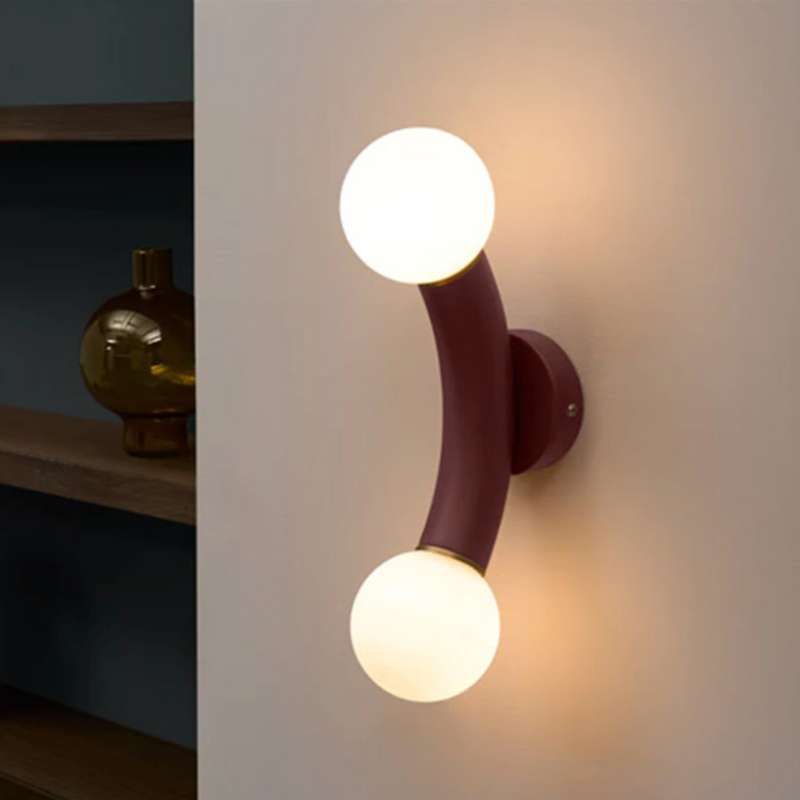 Norse Horn Double Light LED Wall Sconce