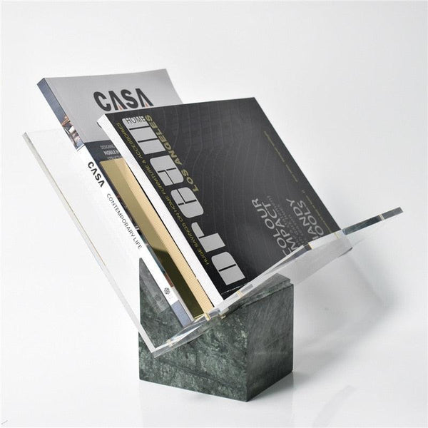 Omar Marble Magazine Holder & Organizer