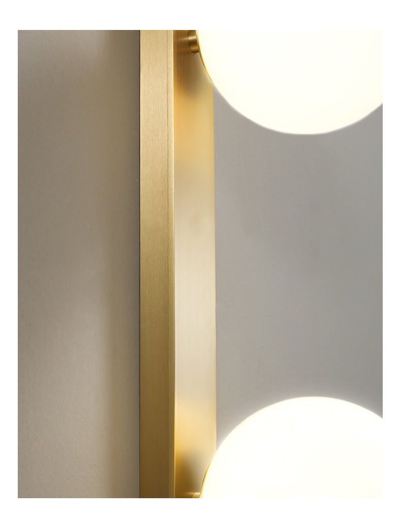 On the Edge Brass & Globe Wall Lamp