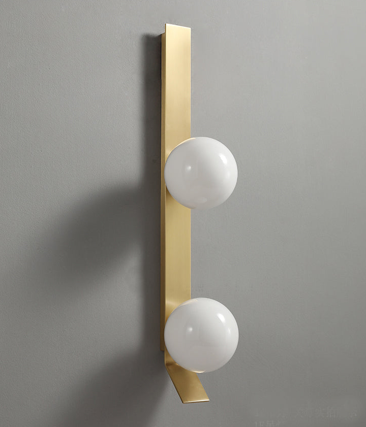 On the Edge Brass & Globe Wall Lamp