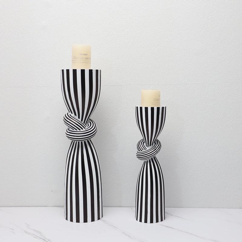 Optic Knot Stripe Candle Holder