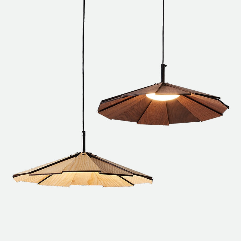 Origami Wood Pendant Lamp