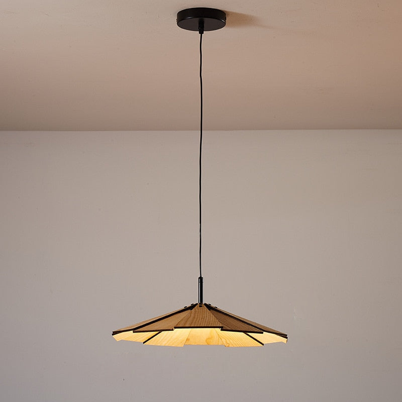 Origami Wood Pendant Lamp