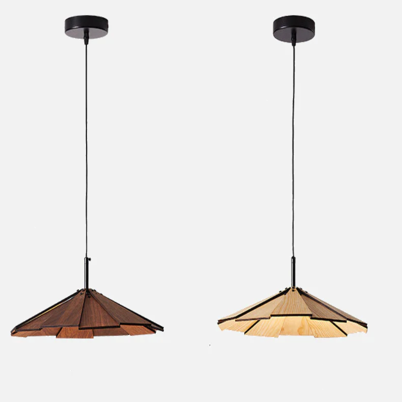 Origami Wood Pendant Lamp