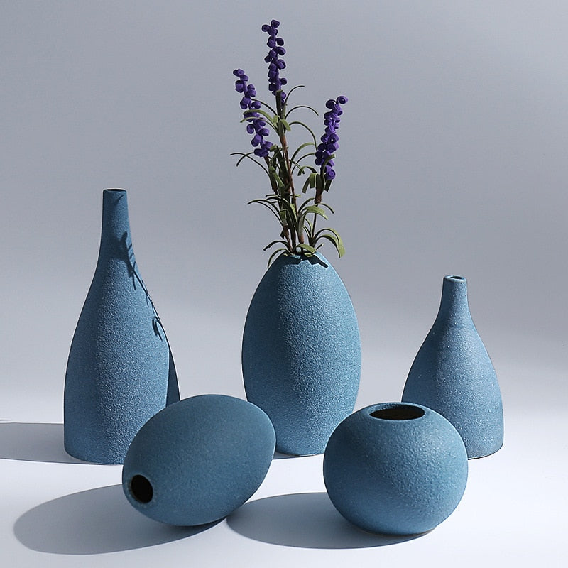 Simple Ceramic Ornaments Flower Vases 