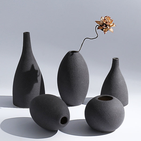 Simple Ceramic Ornaments Flower Vases 