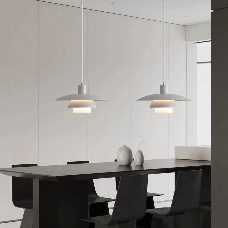 White Restaurant Minimalist Chandeliers Pendant Lights 