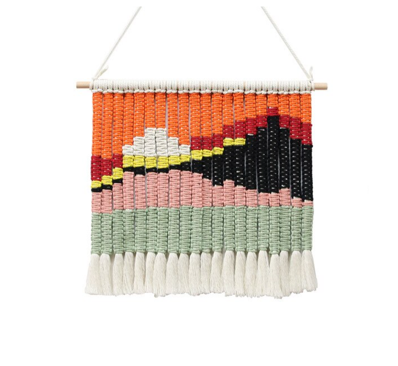 Paisaje Macramé Hanging Tapestry