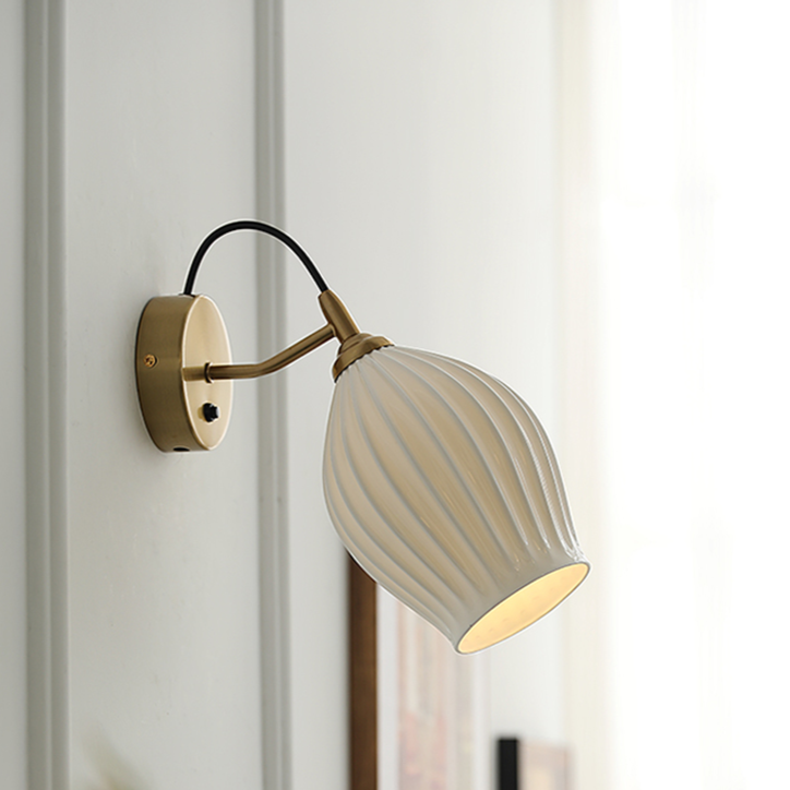 Paola Ceramic Minimalist Wall Sconce