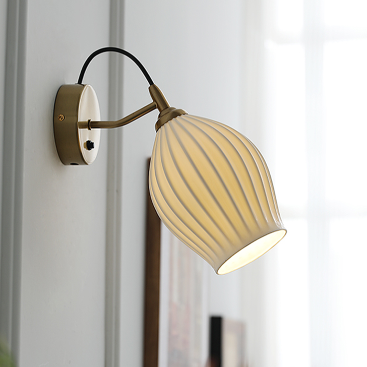 Paola Ceramic Minimalist Wall Sconce