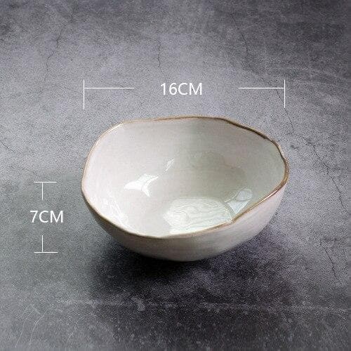 Glazed ceramic porcelain Pearl bowl