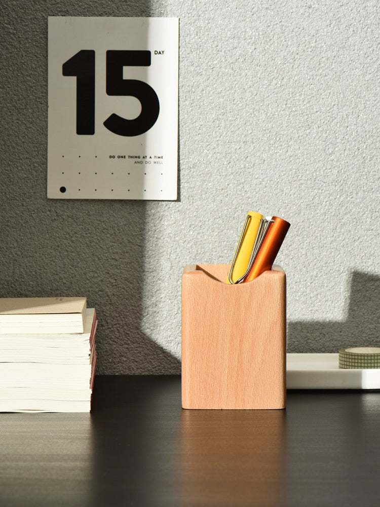 Home Office Desk Accessories in Wood Design for Desk Organizer  