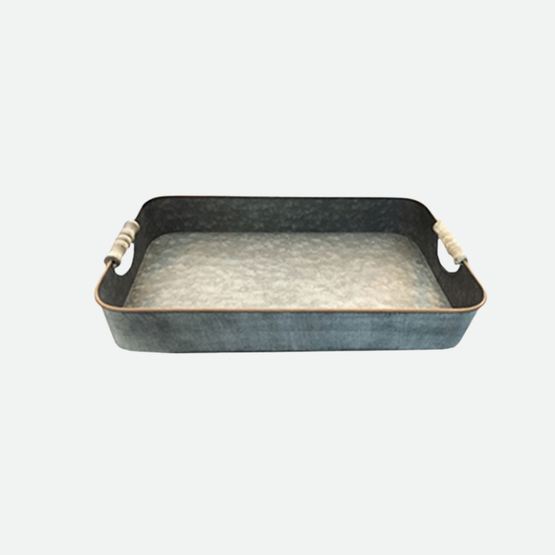 Rectangular Iron Black Serving Tray