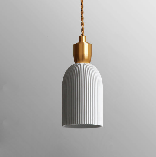 pleated pendant light