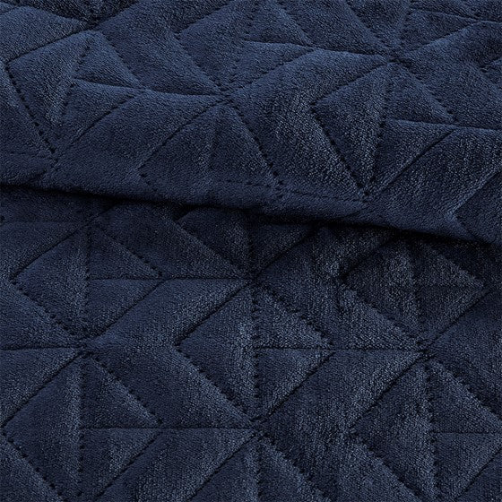 Quilted Plush Heated Blanket