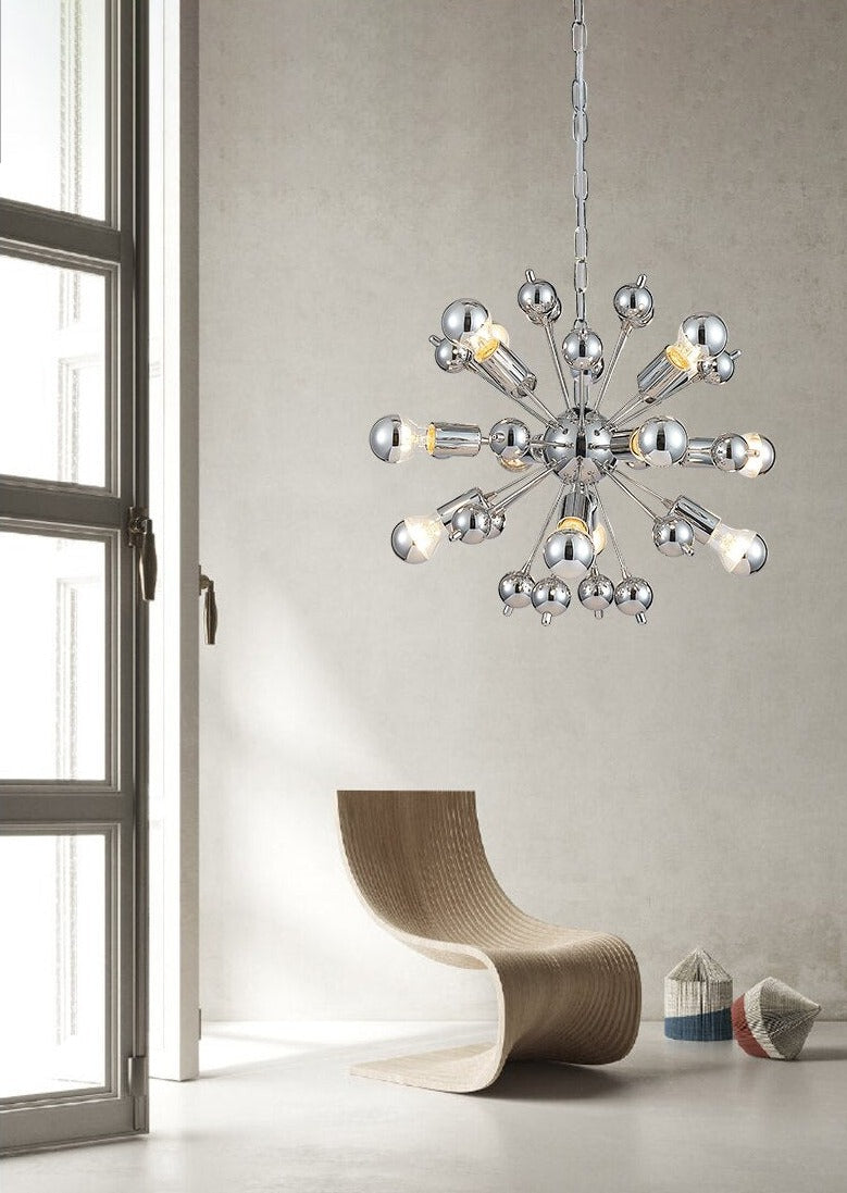 Home Decoration Light Ceiling Lamp in Chrome Industrial Style